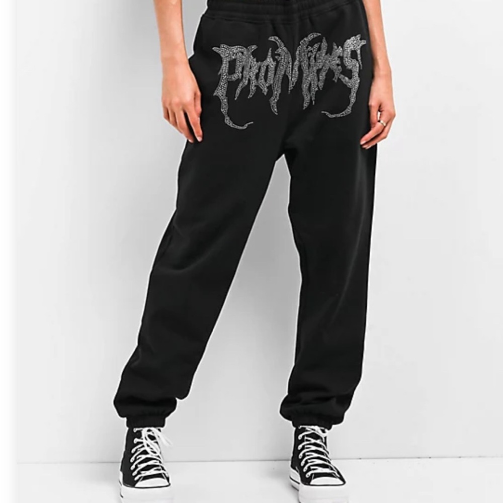 Bedazzled Broken Promises Sweat Pants